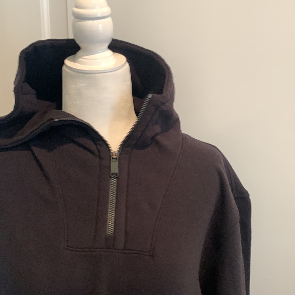 NWT Athleta Black Retroplush Tunic Hoodie - Picture 11 of 14